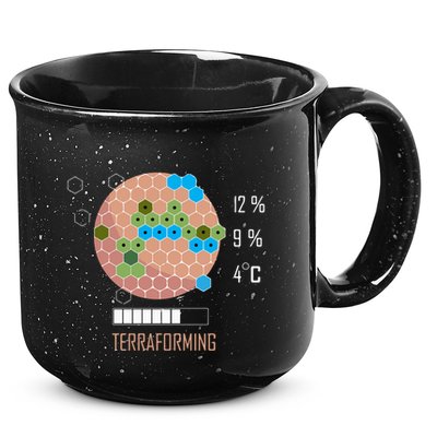 Terraforming Mars 16 Bit Mars Terraformed Board Game Tabletop Gaming 15oz Campfire Ceramic Mug