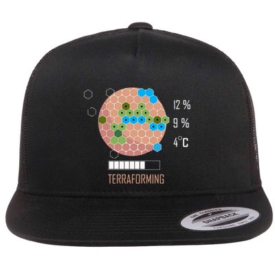 Terraforming Mars 16 Bit Mars Terraformed Board Game Tabletop Gaming Flatbill Hat