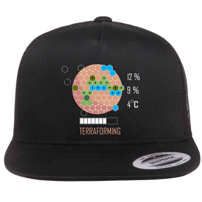 Terraforming Mars 16 Bit Mars Terraformed Board Game Tabletop Gaming Flatbill Hat