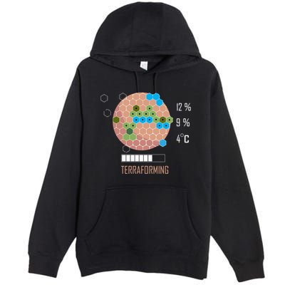 Terraforming Mars 16 Bit Mars Terraformed Board Game Tabletop Gaming Premium Pullover Hoodie