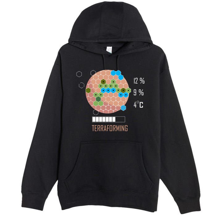 Terraforming Mars 16 Bit Mars Terraformed Board Game Tabletop Gaming Premium Pullover Hoodie