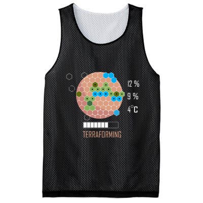 Terraforming Mars 16 Bit Mars Terraformed Board Game Tabletop Gaming Mesh Reversible Basketball Jersey Tank