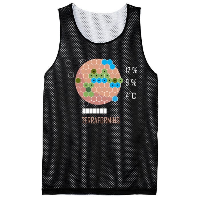 Terraforming Mars 16 Bit Mars Terraformed Board Game Tabletop Gaming Mesh Reversible Basketball Jersey Tank