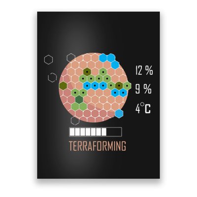 Terraforming Mars 16 Bit Mars Terraformed Board Game Tabletop Gaming Poster