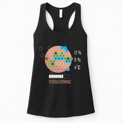 Terraforming Mars 16 Bit Mars Terraformed Board Game Tabletop Gaming Womens Tank Top