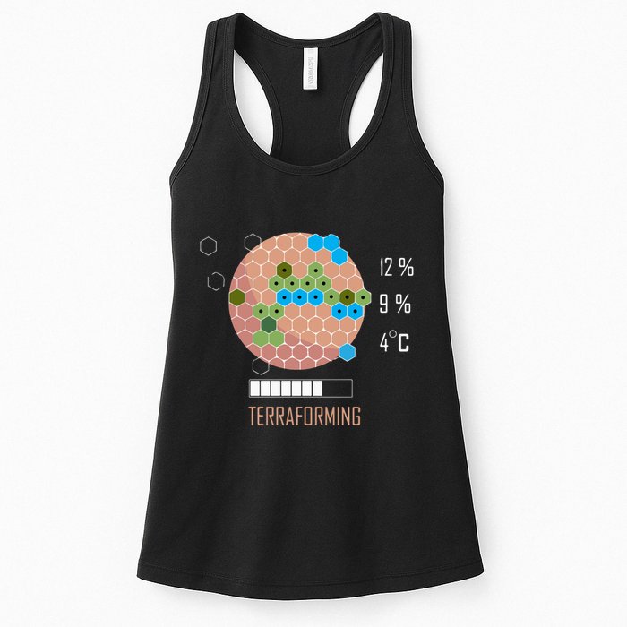Terraforming Mars 16 Bit Mars Terraformed Board Game Tabletop Gaming Womens Tank Top