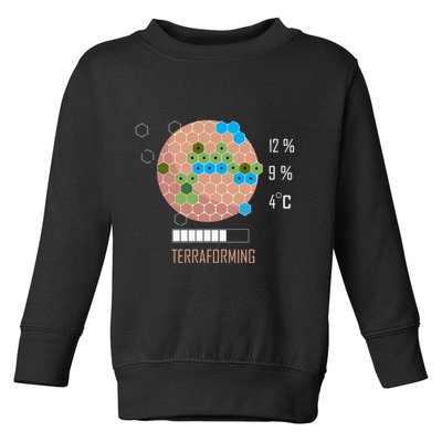 Terraforming Mars 16 Bit Mars Terraformed Board Game Tabletop Gaming Toddler Sweatshirt