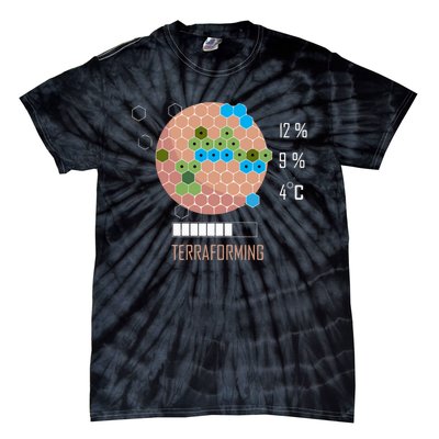 Terraforming Mars 16 Bit Mars Terraformed Board Game Tabletop Gaming Tie-Dye T-Shirt