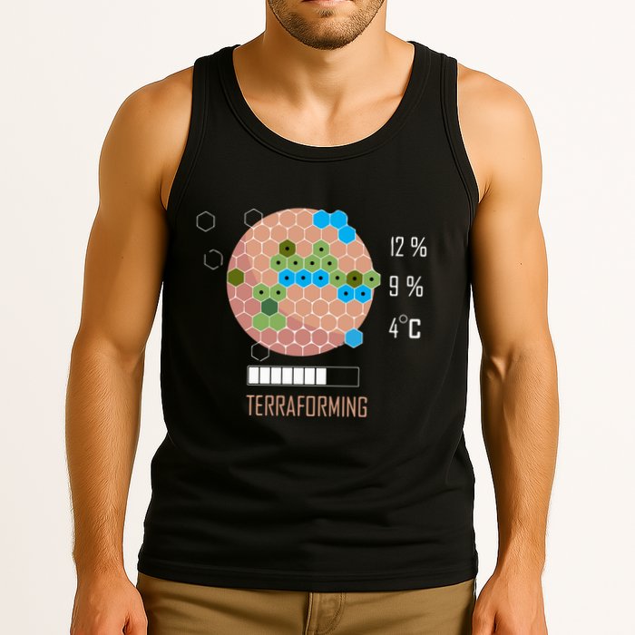Terraforming Mars 16 Bit Mars Terraformed Board Game Tabletop Gaming Tank Top