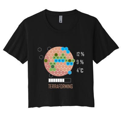 Terraforming Mars 16 Bit Mars Terraformed Board Game Tabletop Gaming Crop Top