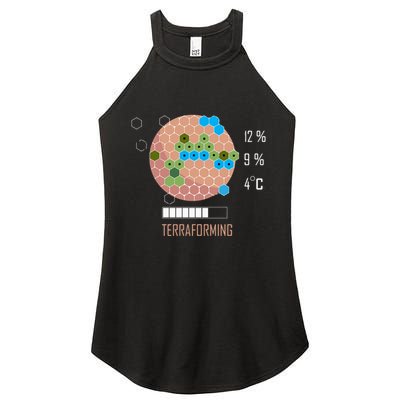 Terraforming Mars 16 Bit Mars Terraformed Board Game Tabletop Gaming Women's Perfect Tri Rocker Tank