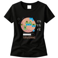 Terraforming Mars 16 Bit Mars Terraformed Board Game Tabletop Gaming Womens T-Shirt