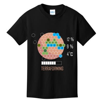 Terraforming Mars 16 Bit Mars Terraformed Board Game Tabletop Gaming Kids T-Shirt