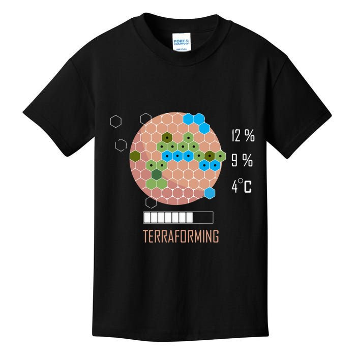Terraforming Mars 16 Bit Mars Terraformed Board Game Tabletop Gaming Kids T-Shirt