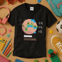 Terraforming Mars 16 Bit Mars Terraformed Board Game Tabletop Gaming Kids T-Shirt