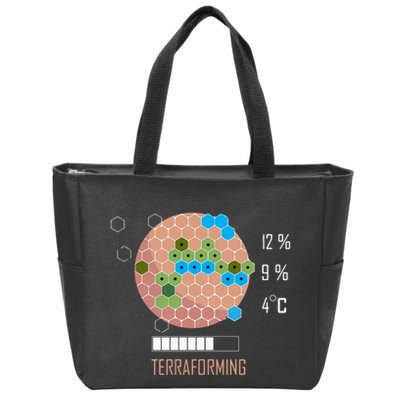 Terraforming Mars 16 Bit Mars Terraformed Board Game Tabletop Gaming Zip Tote Bag
