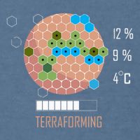 Terraforming Mars 16 Bit Mars Terraformed Board Game Tabletop Gaming Garment-Dyed Sweatshirt