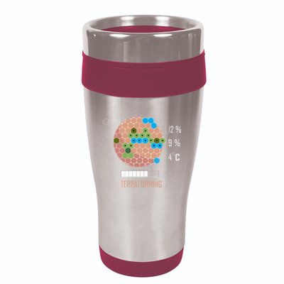 Terraforming Mars 16 Bit Mars Terraformed Board Game Tabletop Gaming 16oz Travel Tumbler