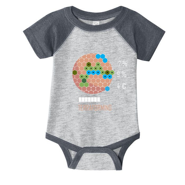 Terraforming Mars 16 Bit Mars Terraformed Board Game Tabletop Gaming Infant Baby Jersey Bodysuit