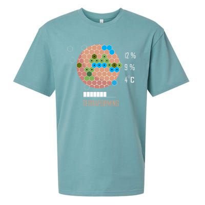 Terraforming Mars 16 Bit Mars Terraformed Board Game Tabletop Gaming Sueded Cloud Jersey T-Shirt