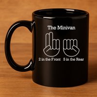The Minivan 2 In The Front 5 In The Rear 11oz C Handle Ceramic Mug