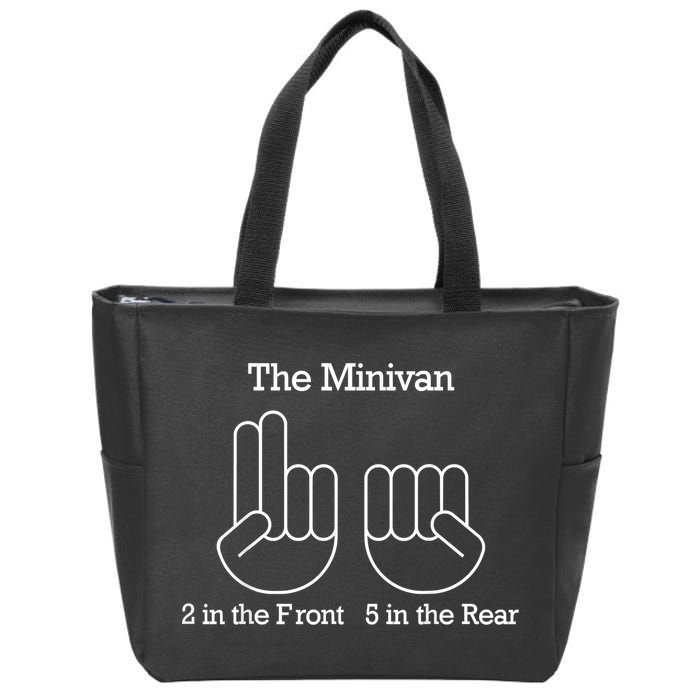 The Minivan 2 In The Front 5 In The Rear Zip Tote Bag