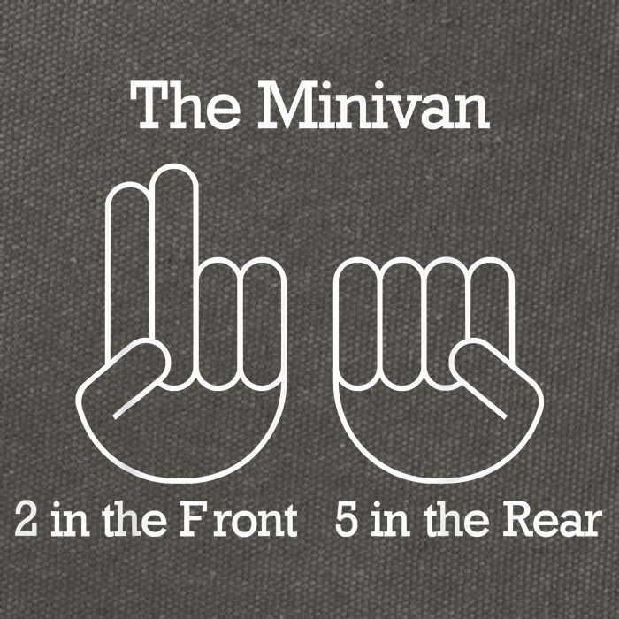 The Minivan 2 In The Front 5 In The Rear Cotton Canvas Backpack