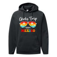 Trip Mexico 2024 Weekend Birthday Squad Groovy Tank Top Performance Fleece Hoodie