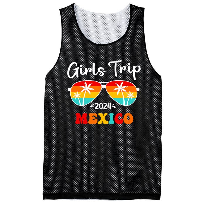 Trip Mexico 2024 Weekend Birthday Squad Groovy Tank Top Mesh Reversible Basketball Jersey Tank