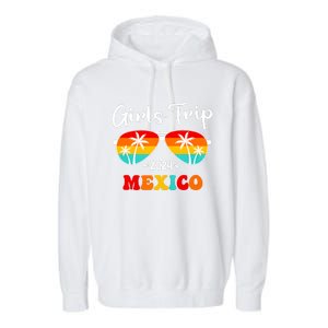 Trip Mexico 2024 Weekend Birthday Squad Groovy Tank Top Garment-Dyed Fleece Hoodie