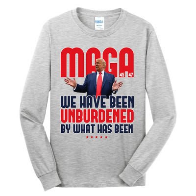 Trump Maga 2024 47th President Unburdened Tall Long Sleeve T-Shirt