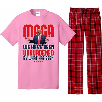 Trump Maga 2024 47th President Unburdened Pajama Set