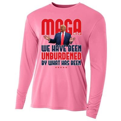 Trump Maga 2024 47th President Unburdened Cooling Performance Long Sleeve Crew