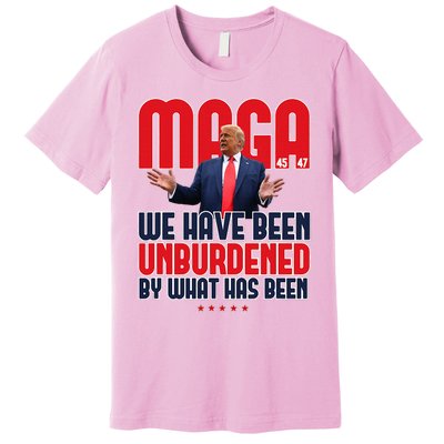 Trump Maga 2024 47th President Unburdened Premium T-Shirt