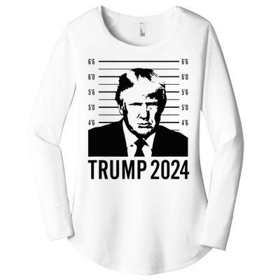 Trump Mugshot 2024 President Women's Perfect Tri Tunic Long Sleeve Shirt