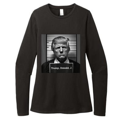 Trump Mugshot 2024 President Womens CVC Long Sleeve Shirt