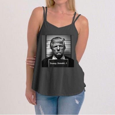 Trump Mugshot 2024 President Women's Strappy Tank