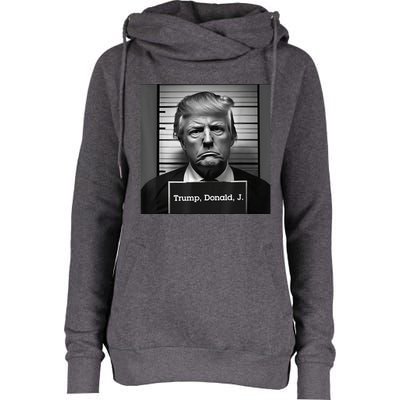 Trump Mugshot 2024 President Womens Funnel Neck Pullover Hood