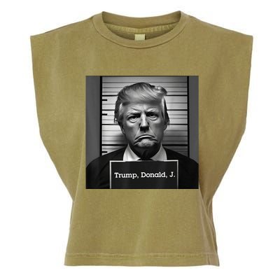 Trump Mugshot 2024 President Garment-Dyed Women's Muscle Tee