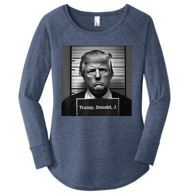 Trump Mugshot 2024 President Women's Perfect Tri Tunic Long Sleeve Shirt