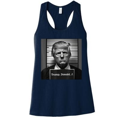 Trump Mugshot 2024 President Women's Racerback Tank