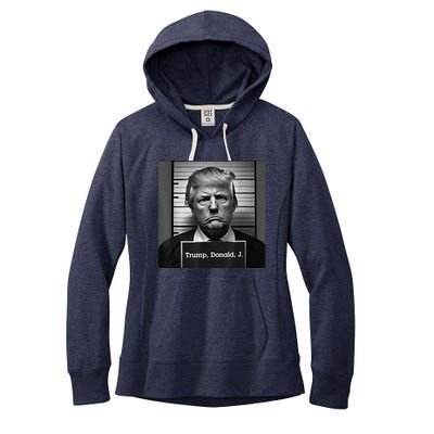 Trump Mugshot 2024 President Women's Fleece Hoodie