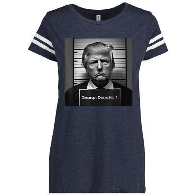 Trump Mugshot 2024 President Enza Ladies Jersey Football T-Shirt