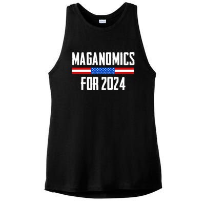 Trump Maganomics 2024 Ladies PosiCharge Tri-Blend Wicking Tank