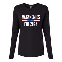 Trump Maganomics 2024 Womens Cotton Relaxed Long Sleeve T-Shirt