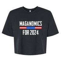 Trump Maganomics 2024 Bella+Canvas Jersey Crop Tee