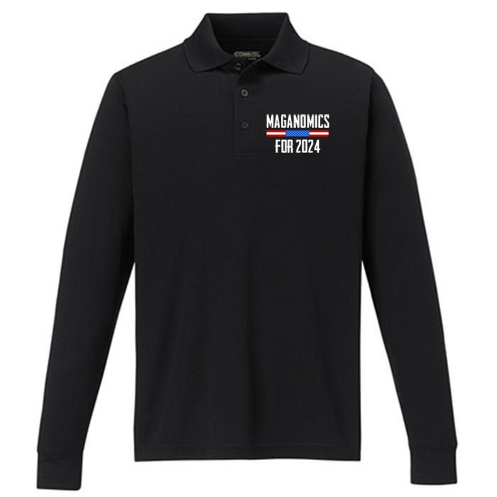 Trump Maganomics 2024 Performance Long Sleeve Polo