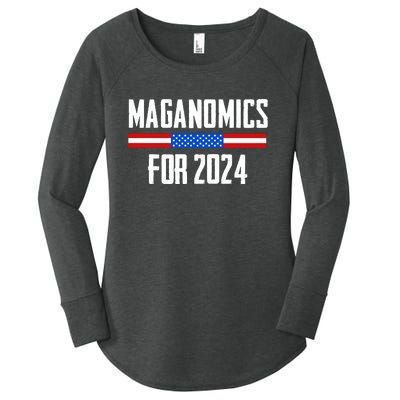 Trump Maganomics 2024 Women's Perfect Tri Tunic Long Sleeve Shirt