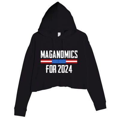 Trump Maganomics 2024 Crop Fleece Hoodie