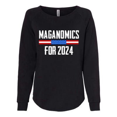 Trump Maganomics 2024 Womens California Wash Sweatshirt